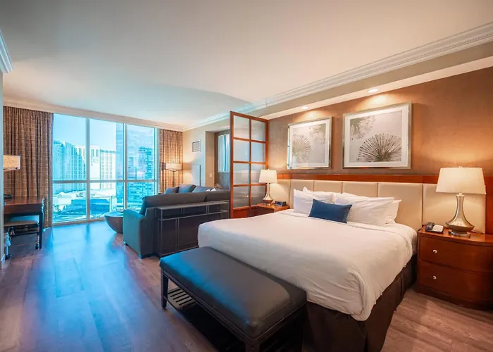 No Resort Fee Strip View Suite + Free Valet + Pool