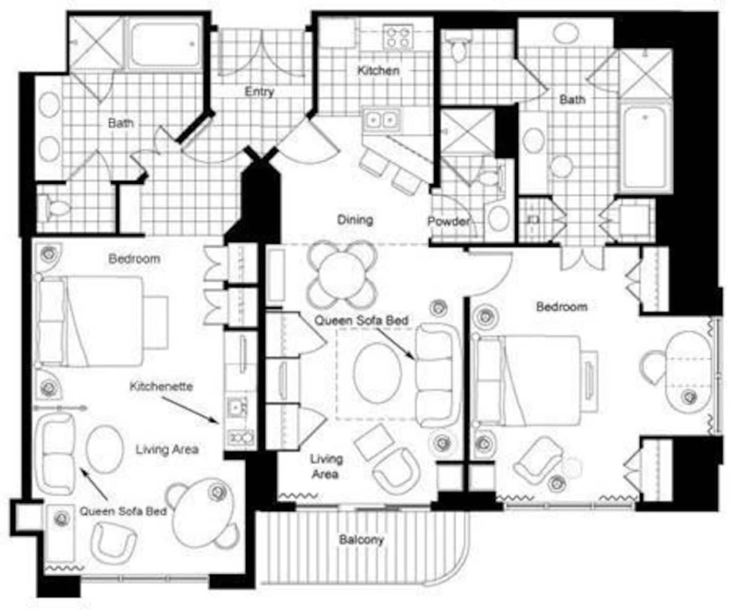 Mgm 1 Bedroom Balcony And Or Luxury Holiday home *