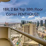 Mgm Signature Top Floor 1 Bedroom 2 Ba Penthouse With Balcony, Strip And Sphere Views
