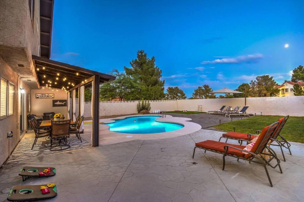Hidden Gem In The Desert -gym/pool/spa/games-4br