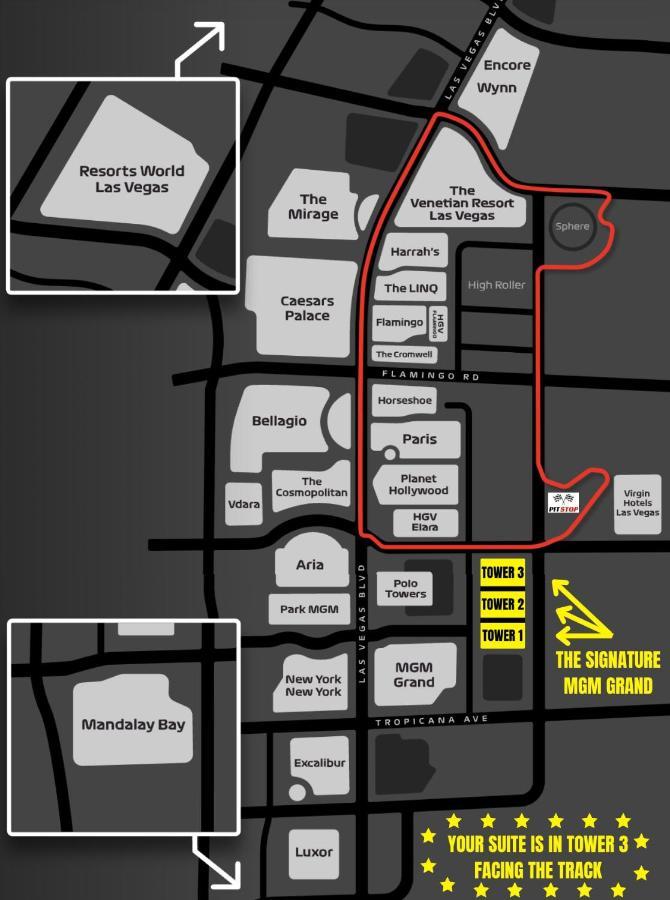 No Fees-mgm Stripview Adjoining F1 View Apartment *