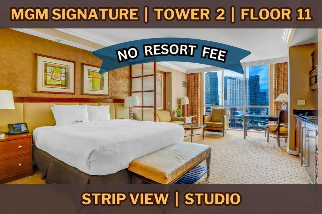 Apartment 11th Floor Mgm Signature Studio:strip View, No Fee *