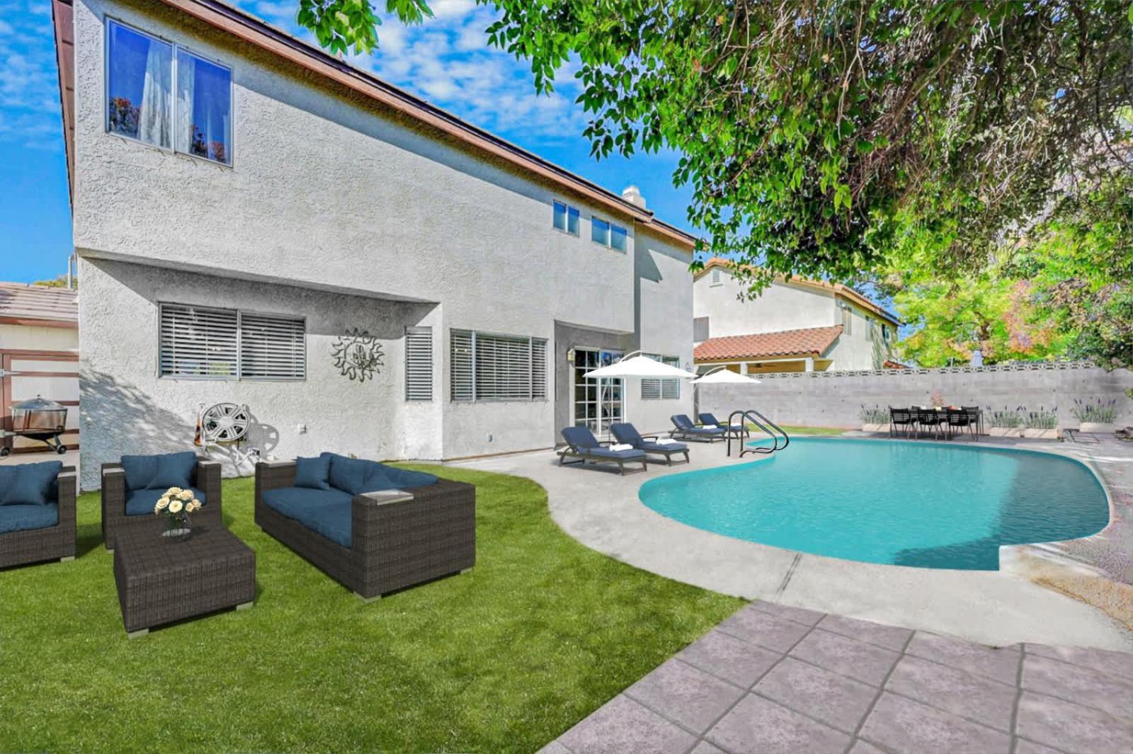 Bright Fun Spacious With Pool * Las Vegas
