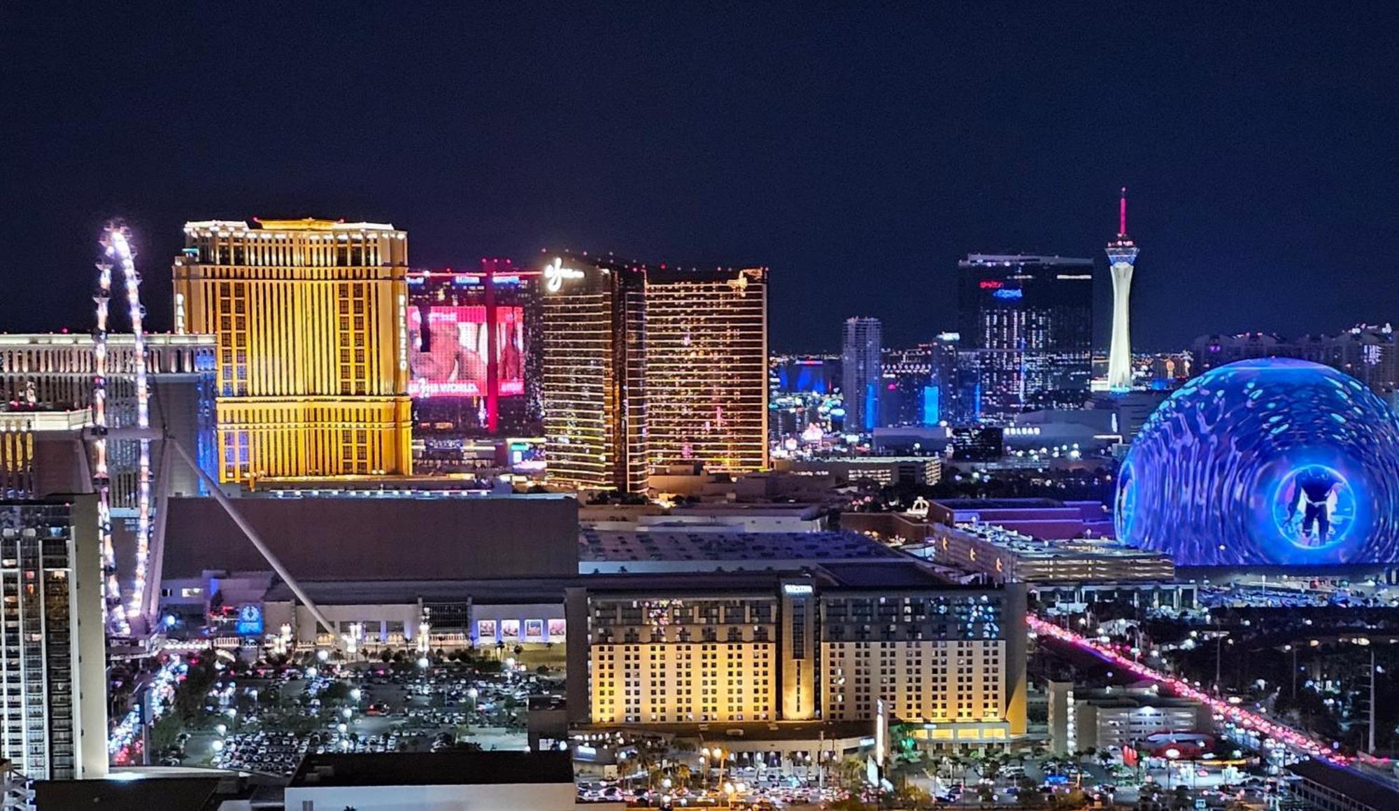 Mgm Signature Floor 1 Bedroom 2 Ba Penthouse With Balcony, Strip And Sphere Views Aparthotel