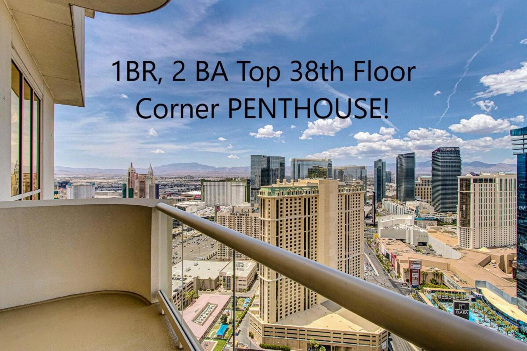 Aparthotel Mgm Signature Floor 1 Bedroom 2 Ba Penthouse With Balcony, Strip And Sphere Views Las Vegas